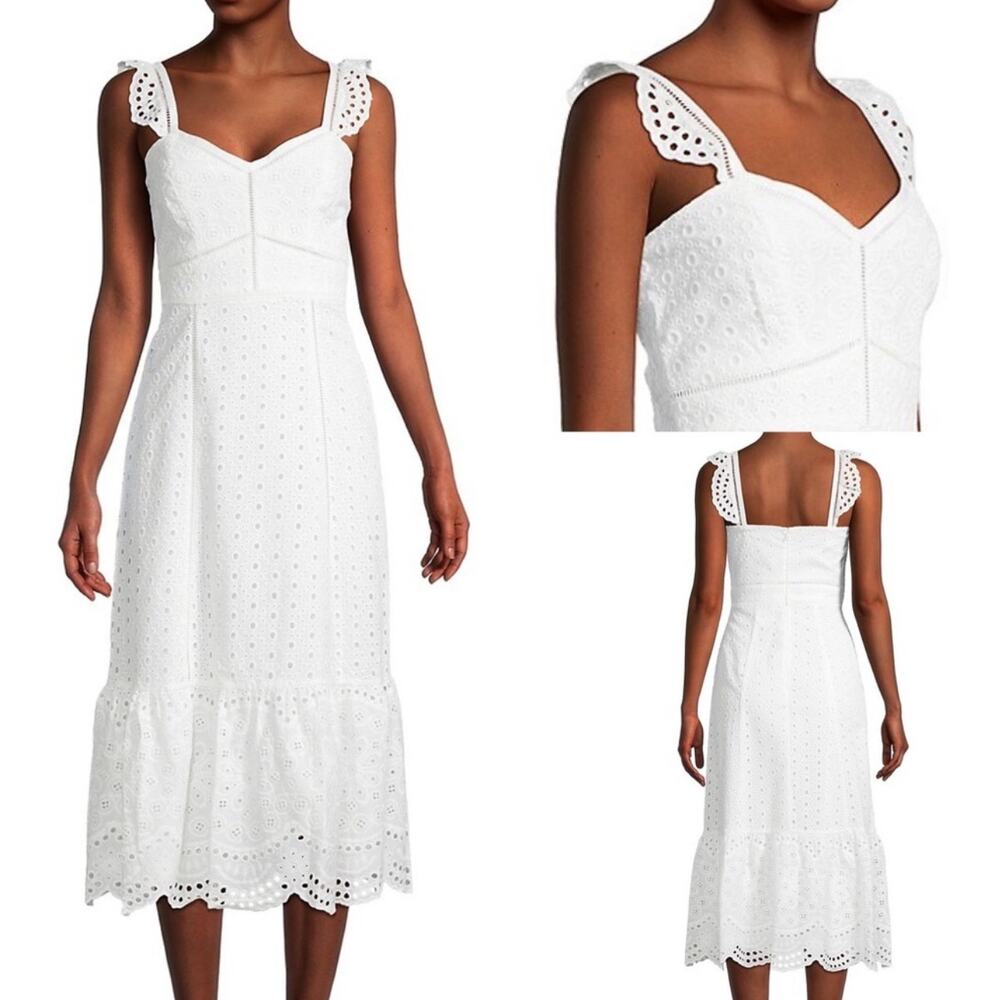 NWT Parker Genevieve Eyelet Midi Dress
